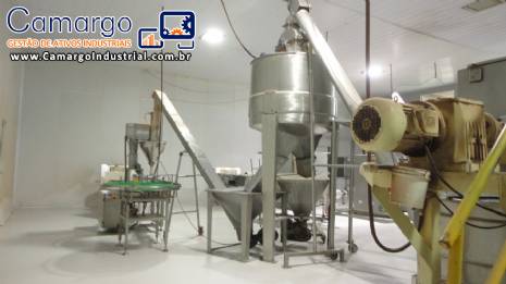 Silo alimentador e embaladora para pó Masipack