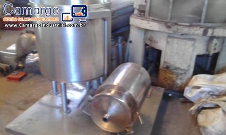 Misturador em aço inox para recheios de bolachas