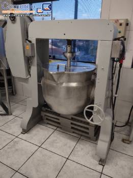Tacho misturador encamisado basculante em inox 180 litros