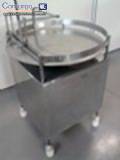 Mesa giratria em inox para frascos garrafas