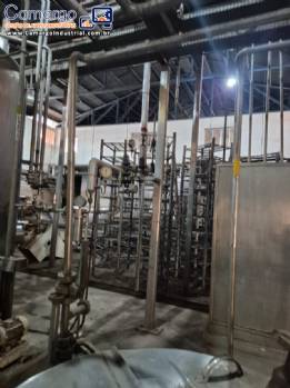 Fabrica linha completa para produ��o de cervejas ZIEMANN LIESS, APV, KHS 10 mil garrafas / hora