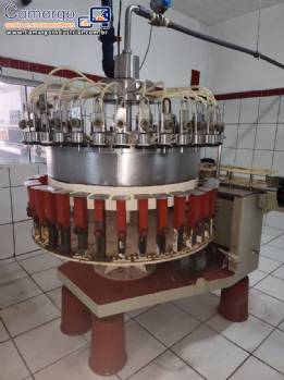 Envasadora rotativa autom�tica com 36 bicos de garrafas frascos de vidro