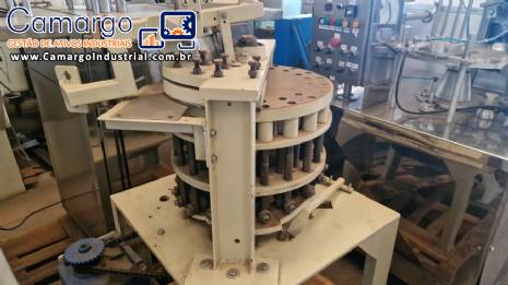 Prensa rotativa para pa�oca com pista dupla at� 200 pa�ocas por minuto