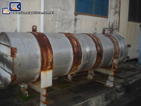 Tanque de vapor para alta pressão em inox 400 litros