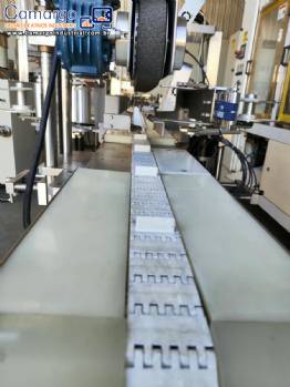 Aplicadora de selo lacre para cartuchos 3 abas selo de produto importado com cabe�ote duplo Tecmaes