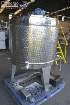 Tanque pasteurizador para iogurtes inox Mirainox 500 litros